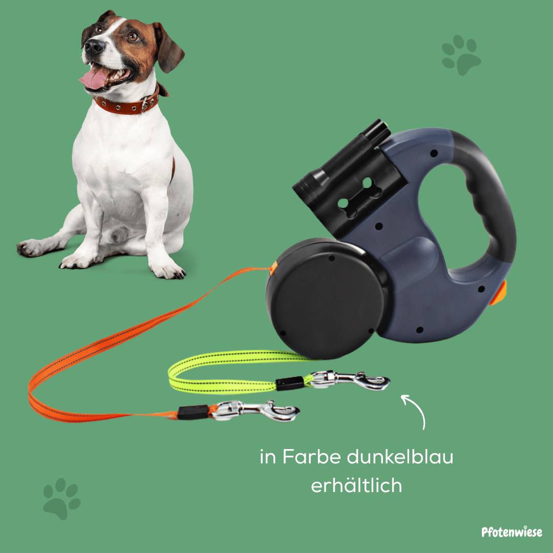 Pfotenwiese - Anti-Wickel Doppel Hundleine