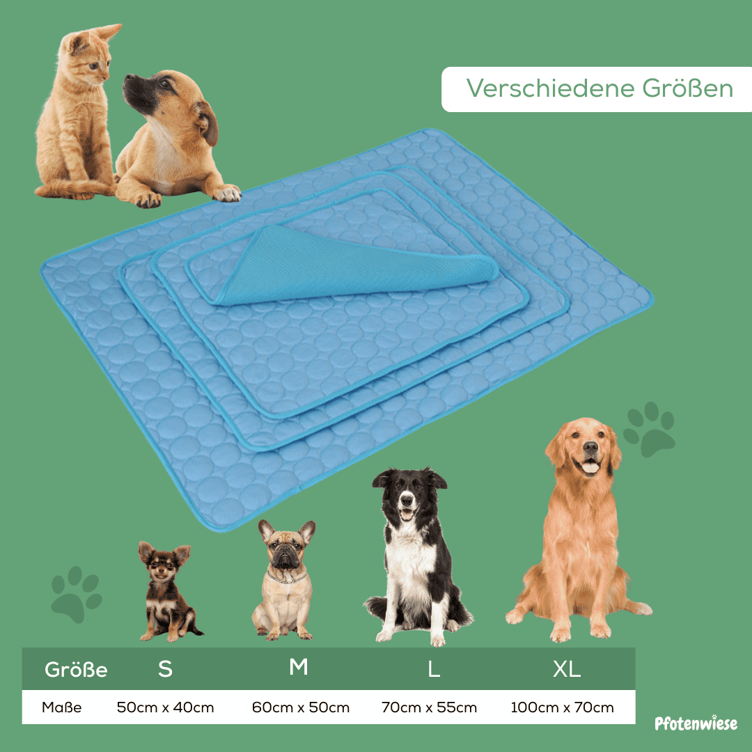 Pfotenwiese – Hitzeschutz Kühlmatte für Hunde und Katzen