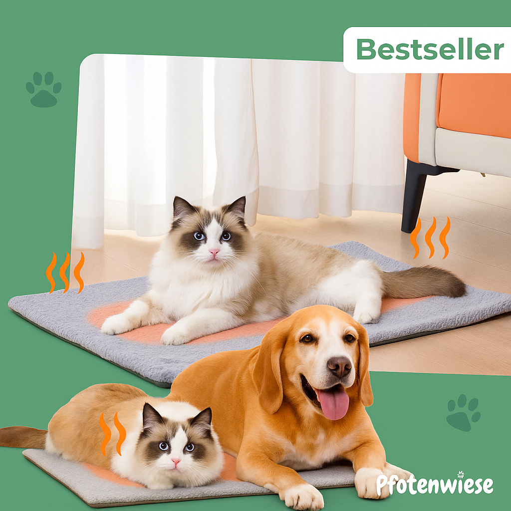 Pfoten Wiese - Selbstwärmende Katzenmatte & Hundematte